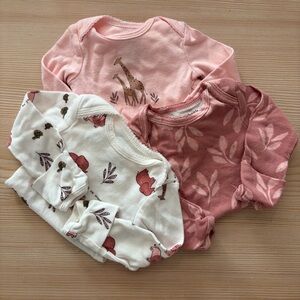 Carter's Baby Long-Sleeve Onesies Safari Set (3)